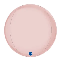 Globeballon Lyserød Satin, 38 cm