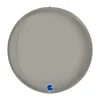 Globeballon Sølv Platinum, 38 cm
