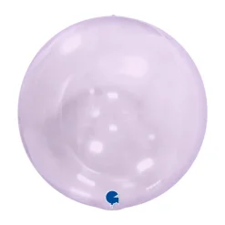 Globeballon Transparent Lavendel, 38 cm