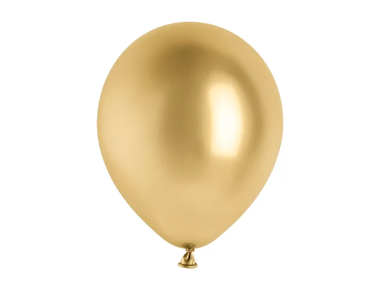 Glossy Balloner 30 cm, Guld: 10 stk