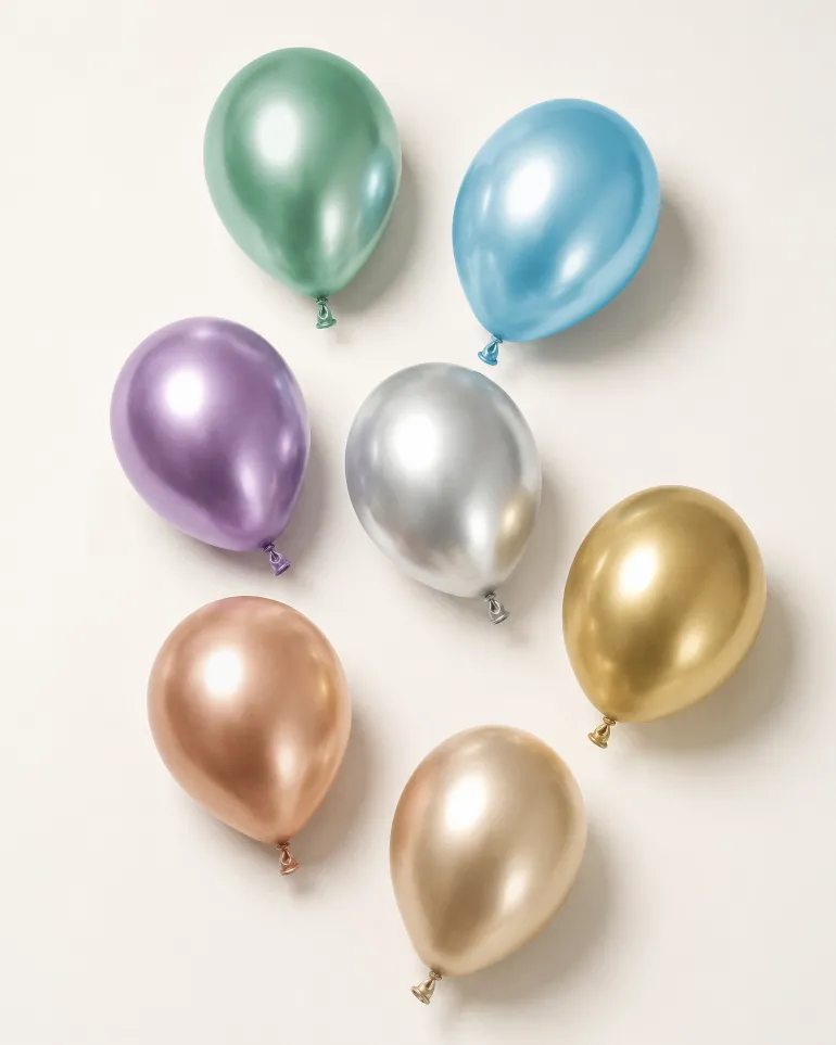Glossy Balloner 30 cm, Guld: 10 stk