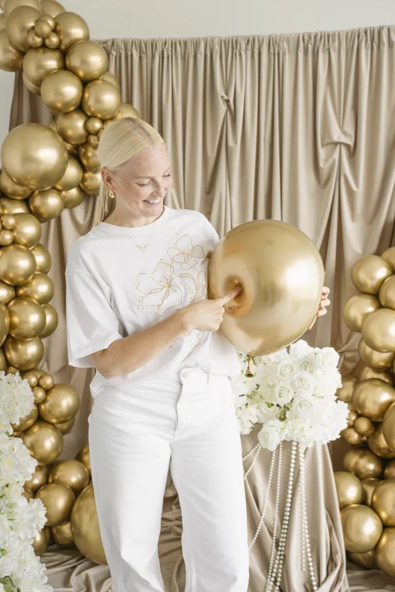 Glossy Balloner 30 cm, Guld: 10 stk