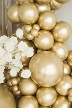 Glossy Balloner 46 cm, Guld: 5 stk