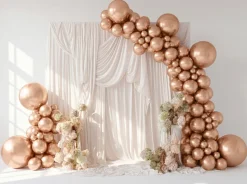 Glossy Balloner 46 cm, Rosegold: 5 stk