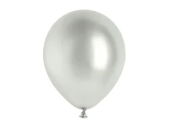 Glossy Balloner 30 cm, Sølv: 10 stk