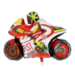 Grabo Grand Prix Motorcykel Folieballon, 74 x 53 cm
