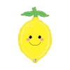 Grabo Gul Citron Folieballon, 39 x 67 cm