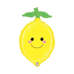 Grabo Gul Citron Folieballon, 39 x 67 cm