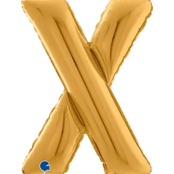 Grabo Guld Bogstav Ballon 66 cm, X