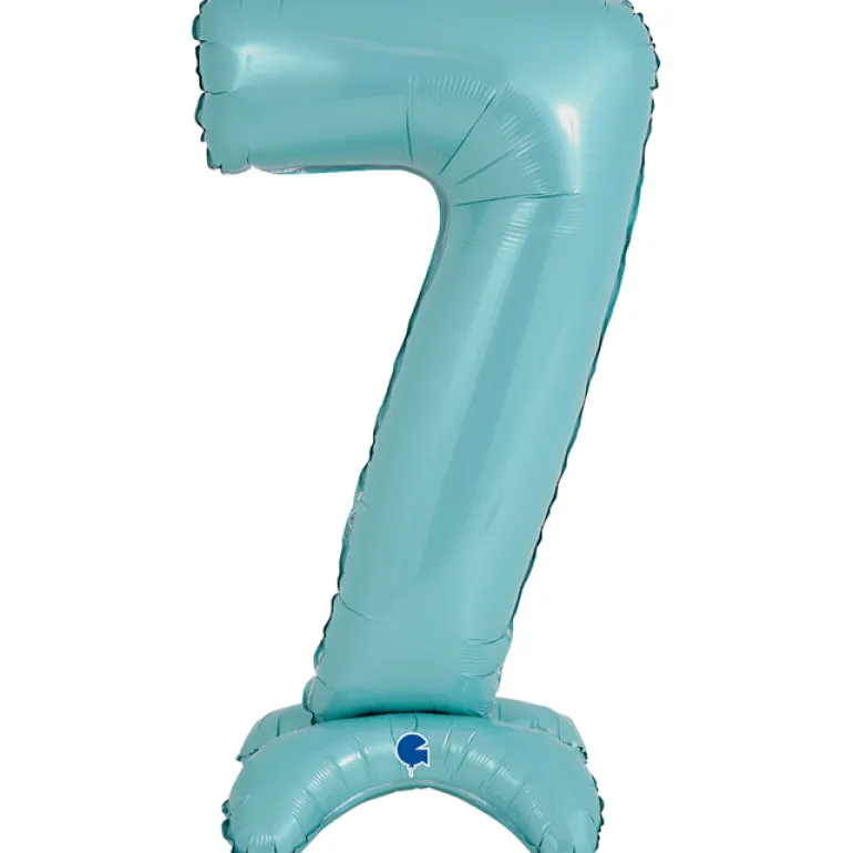 Grabo Lyseblåt "7" Standup Tal til Luft, 64 cm