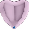 Grabo Metallisk Lavendel Hjerte Folieballon 45 cm