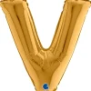 Grabo Mini Guld Bogstav Ballon 35 cm, V