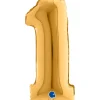 Grabo Mini Guld Tal Folieballon 35 cm, 1