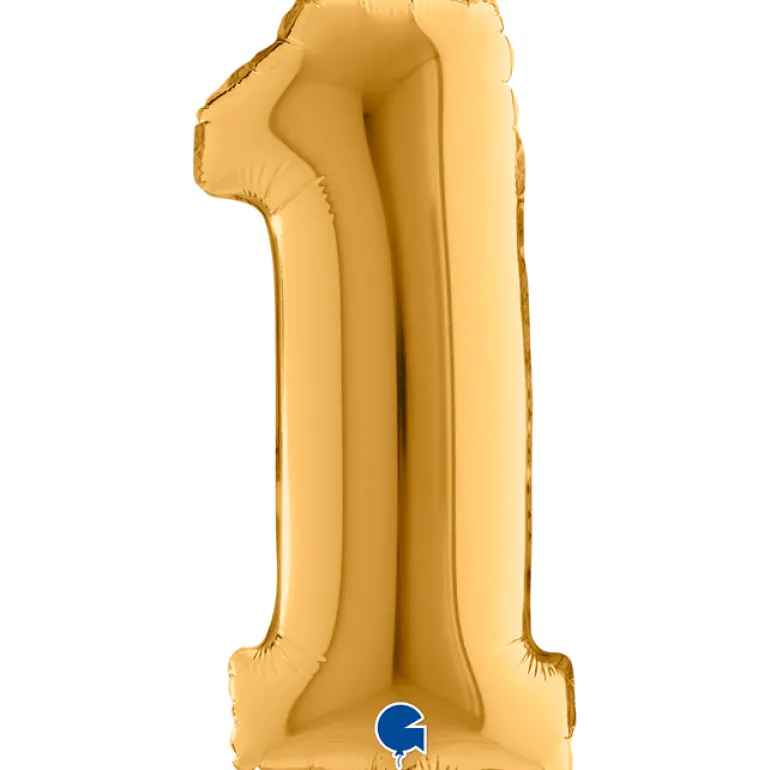 Grabo Mini Guld Tal Folieballon 35 cm, 1