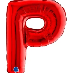 Grabo Mini Rød Bogstav Ballon 35 cm, P