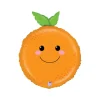 Grabo Orange Appelsin Folieballon, 45 x 52 cm