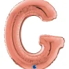 Grabo Rosegold Bogstav Ballon 66 cm, G