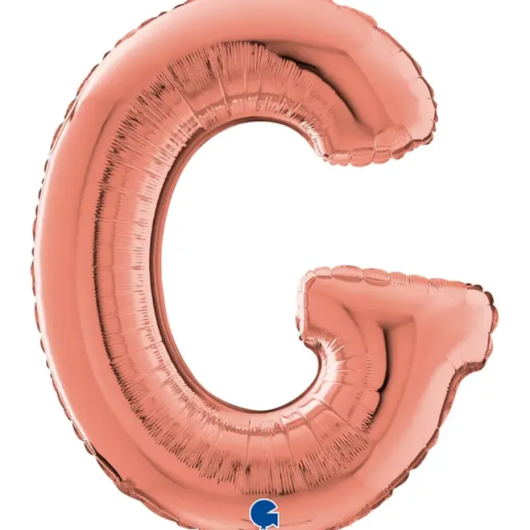 Grabo Rosegold Bogstav Ballon 66 cm, G