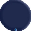 Grabo Rund Folieballon 45 cm, Satin Blue Navy