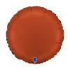 Grabo Rund Folieballon 45 cm, Satin Terrakotta