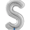 Grabo Sølv Bogstav Ballon 66 cm, S