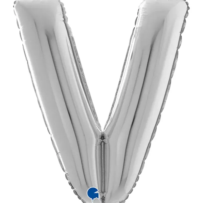 Grabo Sølv Bogstav Ballon 66 cm, V