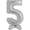 Grabo Sølv "5" Standup Tal til Luft, 64 cm