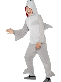 Grå Baby Shark m/Hætte