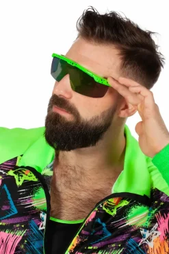 Grøn 80'er Brille - Afterski Solbriller