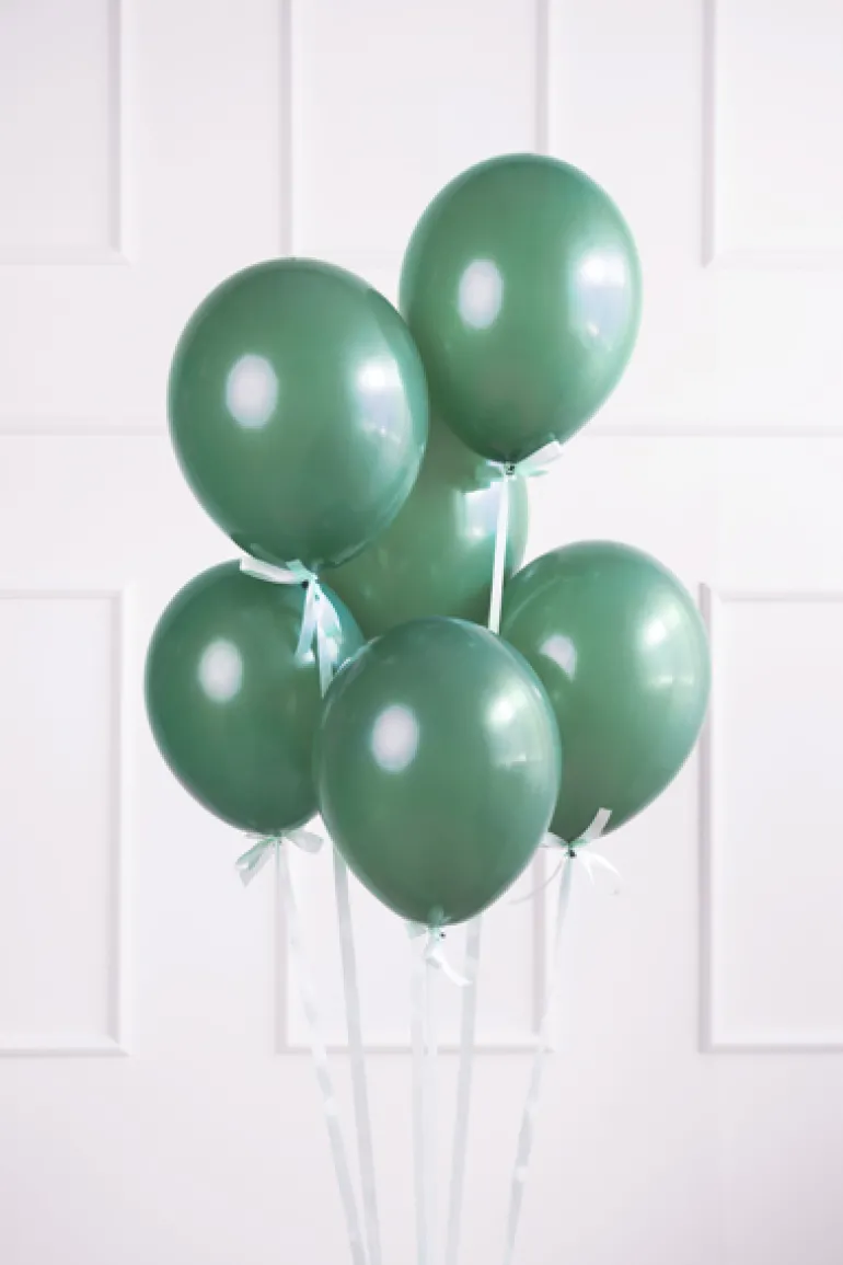 Grønne Balloner "Bottle Green" 30 cm, 10 stk.