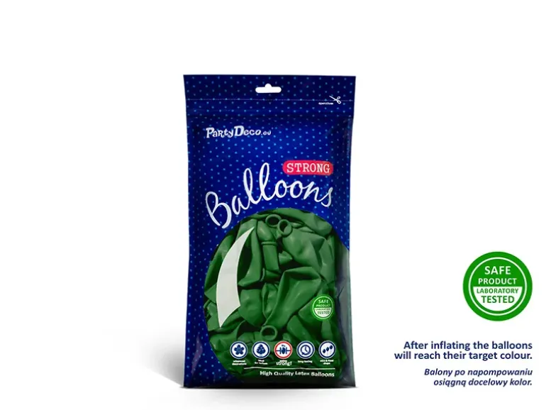Grønne Balloner 5'', Pose m/100 stk.