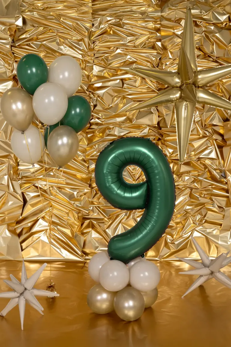 Grøn Tal Ballon 86 cm - 9