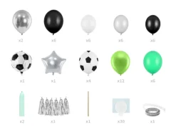 Grønt Fodbold Ballonbue Kit, 150 x 126 cm