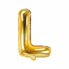 Guld Bogstav Ballon 35 cm - L