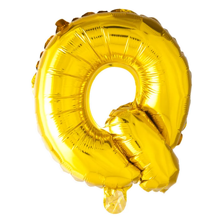 Guld Folie Bogstav "Q"