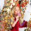 Guld Juletræer Back-Drop