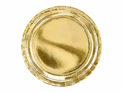 Guld Middagstallerkner, 6 stk.