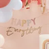 Guld & Multi Pastel 'Happy Everything' Guirlande