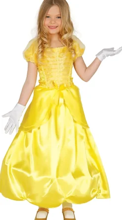 Gylden Prinsessekjole – Eventyrligt Kostume til Piger (3–9 år)