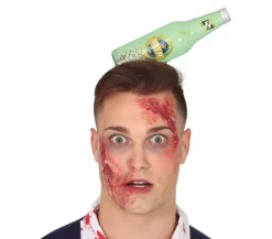 Halloween Hårbøjle - Flaske i Hovedet