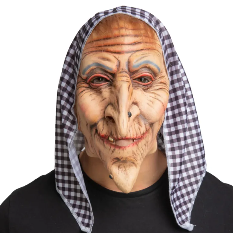 Halloweenmaske - Heks med Kyse