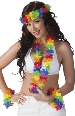 Hawaii krans sæt Aloha | 4 Hawaii kranse