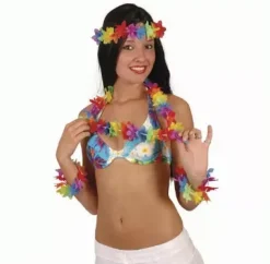 Hawaii krans sæt Aloha | 4 Hawaii kranse