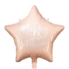 Holografisk Blush "Happy Birthday" Folieballon