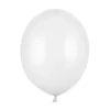 Hvid Ballon Metallisk, 30 cm