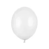 Hvid Ballon Metallisk, 23 cm