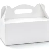 Hvide Doggybags/Goodiebags Bokse, Pakke m/10 stk.