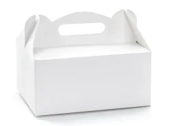 Hvide Doggybags/Goodiebags Bokse, Pakke m/10 stk.