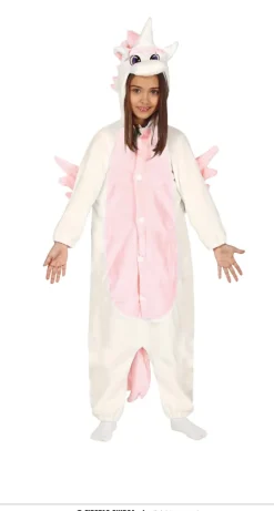 Hvid Enhjørning Plys Pyjamas