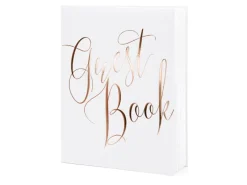 Hvid Gæstebog, Rosegold "Guest Book"